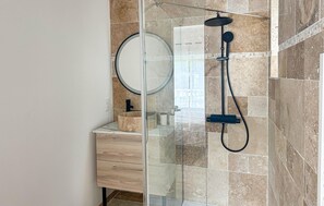 Shower, hair dryer