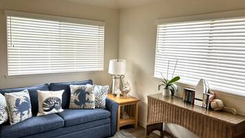 Televisión y chimenea