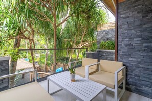 Lejlighed - strandudsigt (Duplex) | Terrasse/gårdhave