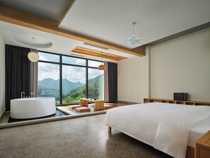 舒適雙人房, 山景 | 書桌、遮光窗簾/窗簾、隔音、免費 Wi-Fi