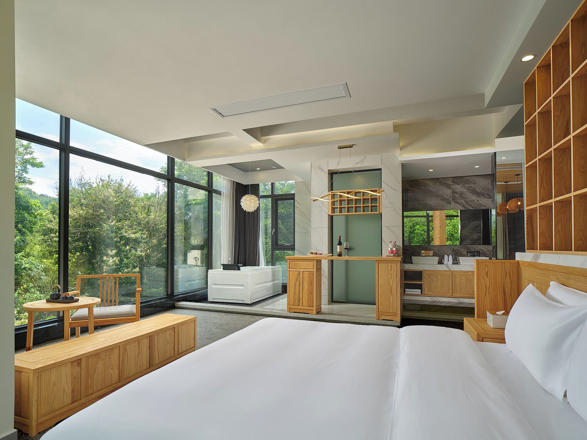 ห้องเบสิกดับเบิล, วิวภูเขา | โต๊ะทำงาน, ผ้าม่านกันแสง, ห้องเก็บเสียง, Wi-Fi ฟรี