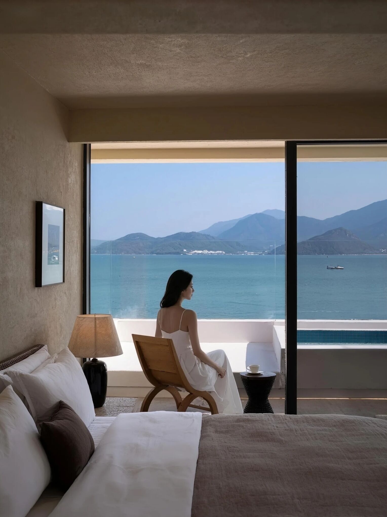 Panoramic Double Room, Sea View | Premium bedding, individually decorated, individually furnished, desk