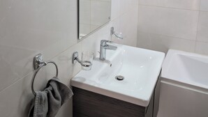 Hair dryer, towels