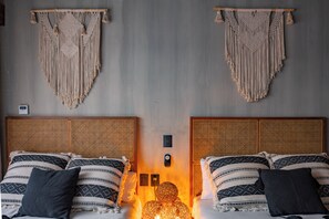 2 makuuhuonetta, silitysrauta/-lauta, ilmainen Wi-Fi, vuodevaatteet