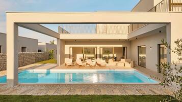 Villa, 4 Bedrooms, Private Pool, Sea View | Terrace/patio