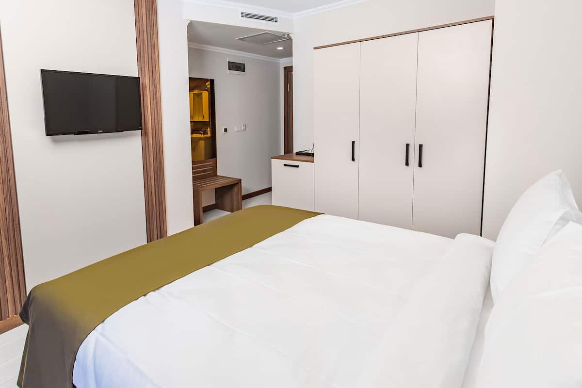 Superior kamer, uitzicht op stad | Een minibar, een kluis op de kamer, een laptopwerkplek