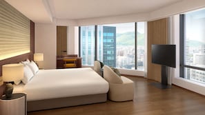 1 habitación, edredón y caja de seguridad en la habitación