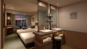 Deluxe Twin Room, Non Smoking | 1 bilik tidur, gebar bulu kapas, peti besi dalam bilik 