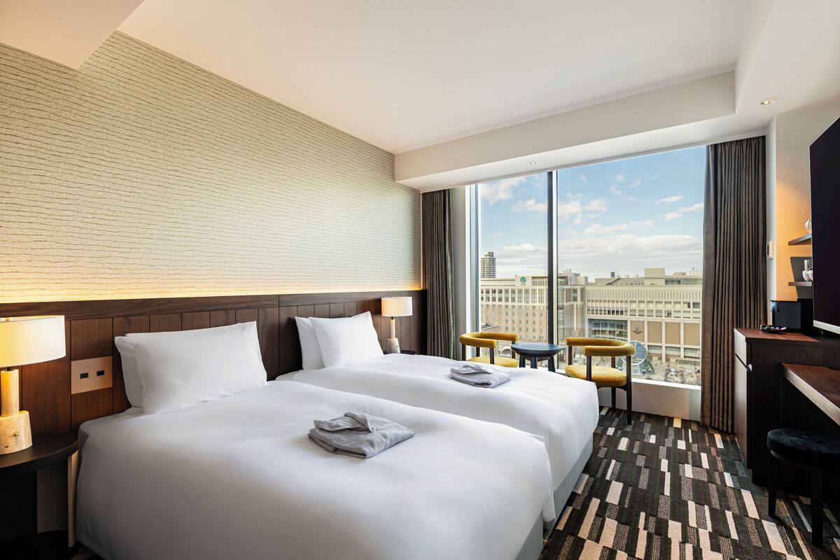 Phòng, không hút thuốc (Hollywood Twin Room) | Bộ đồ giường cao cấp, chăn bông, két bảo mật tại phòng