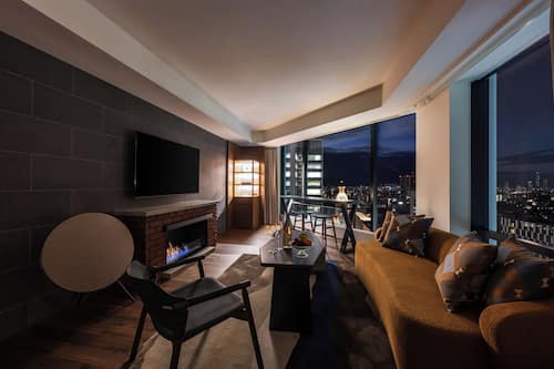 Suite, para no fumadores (Twin Room, Lounge Access) | Ropa de cama de alta calidad y edredón