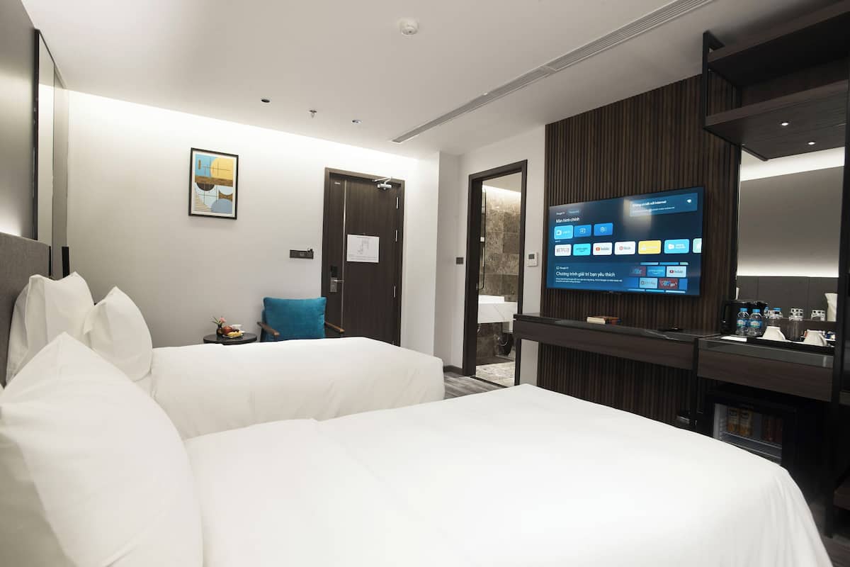 Ropa de cama de alta calidad, colchones Select Comfort y minibar