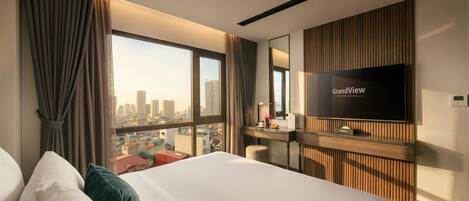 Ropa de cama de alta calidad, colchones Select Comfort y minibar