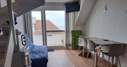 Renovated Apartment for 4 Sea View in Fort-Mahon with Parking