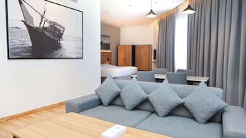 Minibar, bed sheets