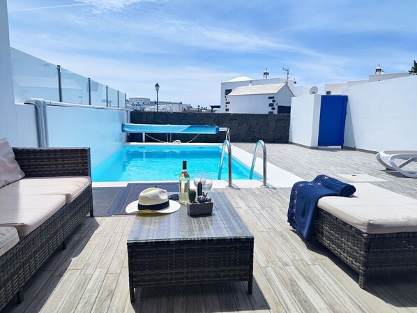 A heated pool