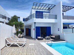 A heated pool