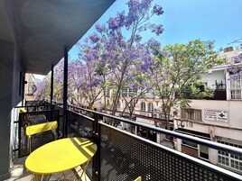 Udsigt fra balkon