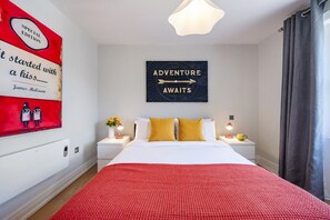 1 soverom, strykejern/-brett, reiseseng for barn og wi-fi (inkludert)