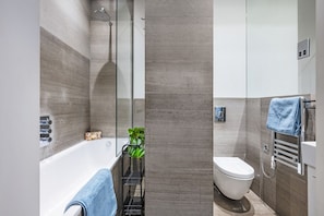 Hair dryer, towels