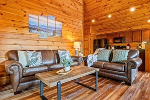 Una Smart TV, una chimenea, videojuegos