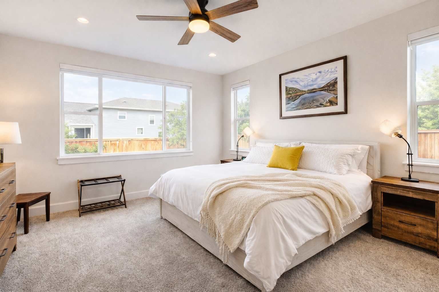 3 bedrooms, desk, iron/ironing board, WiFi