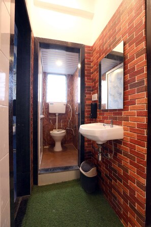 Ducha, secador de pelo y toallas
