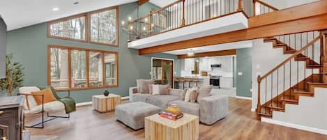 Televisión, chimenea