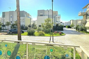 Family Apartment, Multiple Bedrooms, 2 Bathrooms (Perla Holiday Homes 147) | Balcony view - Perla Resort Holiday Homes (Ishëm)