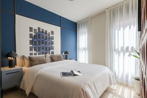 Estudio, vistas a la ciudad | Tabla de planchar con plancha, cunas gratuitas, wifi gratis