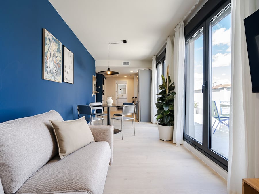 Apartment, 1 Schlafzimmer, Stadtblick | Wohnbereich