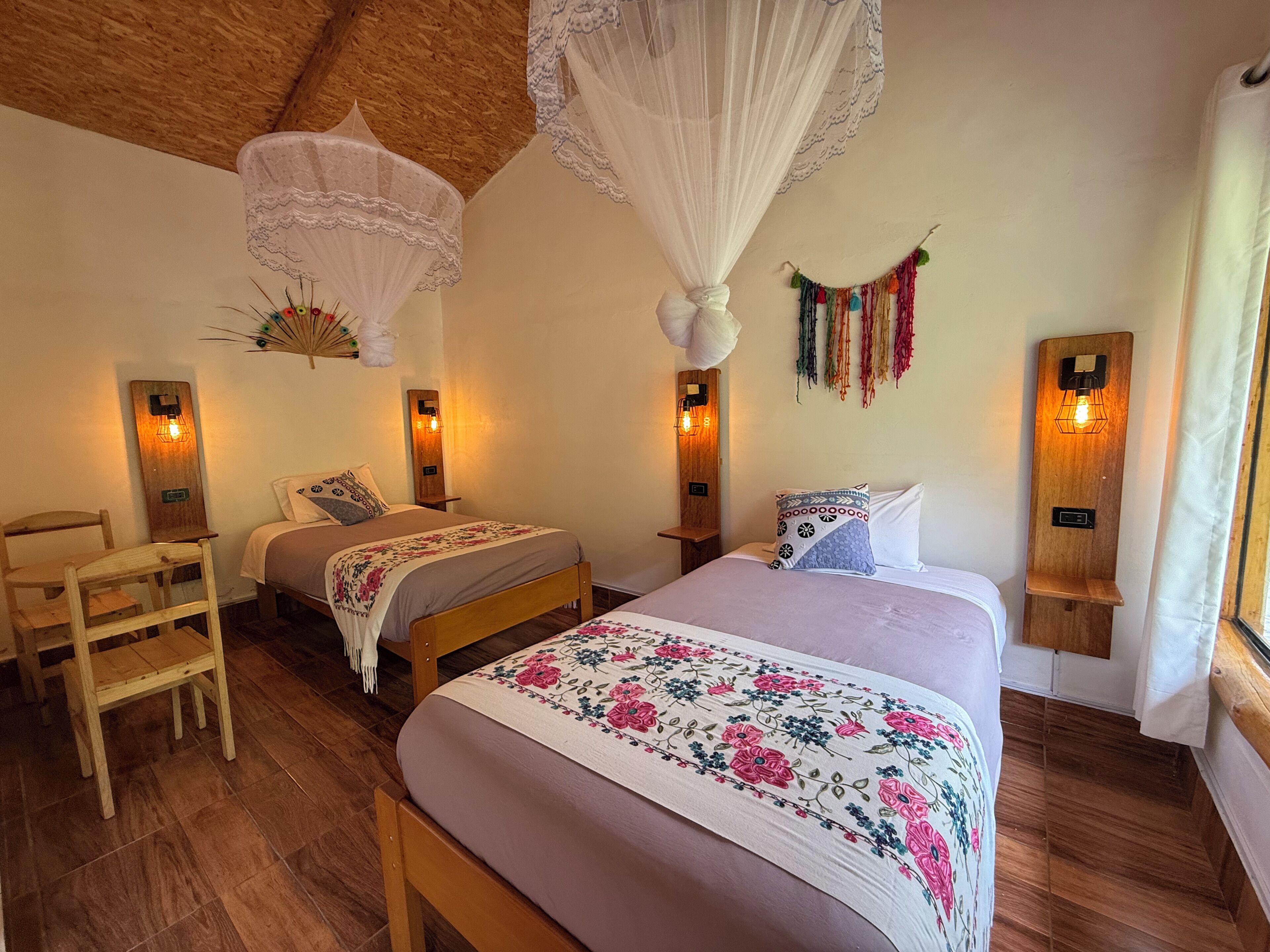 Chambre avec lits jumeaux, vue jardin