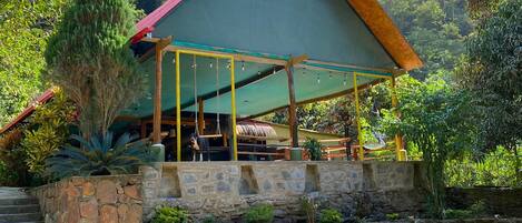 Overnatningsstedets facade