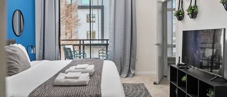 2 bedrooms, iron/ironing board, travel crib, WiFi