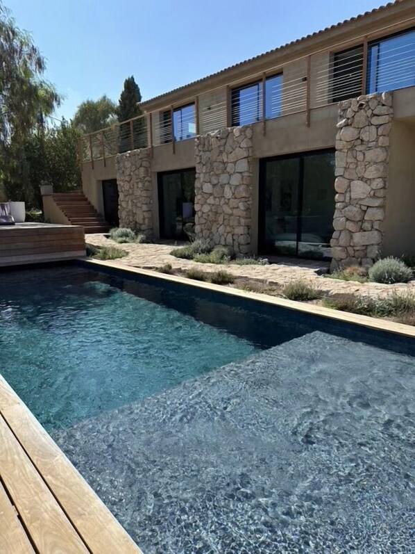 Una piscina riscaldata