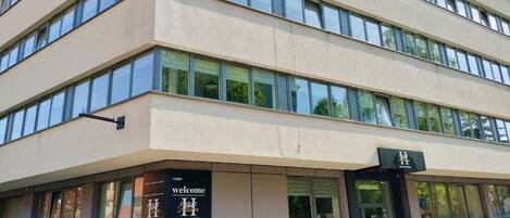 Voorkant van accommodatie