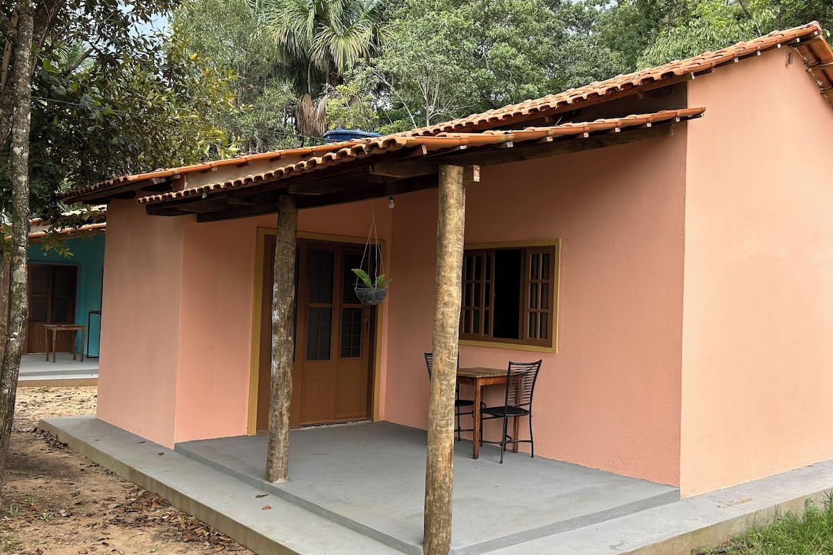 Familie chalet, uitzicht op tuin | 1 slaapkamer, extra bedden, gratis wifi, beddengoed