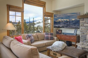 TV, fireplace, video games