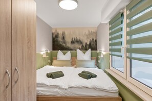 2 makuuhuonetta, ilmainen Wi-Fi, vuodevaatteet