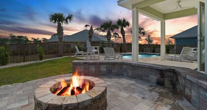 Coastal Luxury Retreat | Pool | Sleeps 18 | 2 Golf Carts