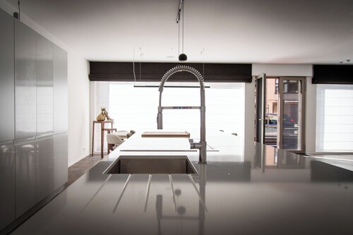 Hip & modern ground floor apartment with 2 billiard tables and all amenities!