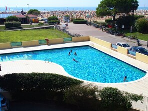 Appartement, 1 chambre, balcon, vue océan | Piscine