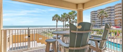 Appart'hôtel, plusieurs lits (Atlantic Villas 101) | Restauration extérieure