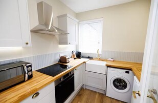 Refrigerador, microondas, horno, placa de cocina