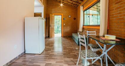 Ref gio na Natureza Confort vel Chal bem Equipado