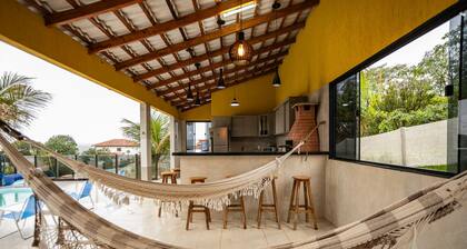 Casa com Piscina Churrasq e Wi-fi em Alex nia GO