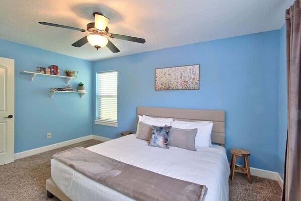 4 bedrooms, iron/ironing board, travel crib, WiFi