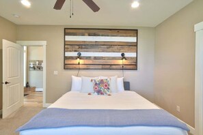 4 habitaciones, tabla de planchar con plancha, cuna de viaje y wifi 