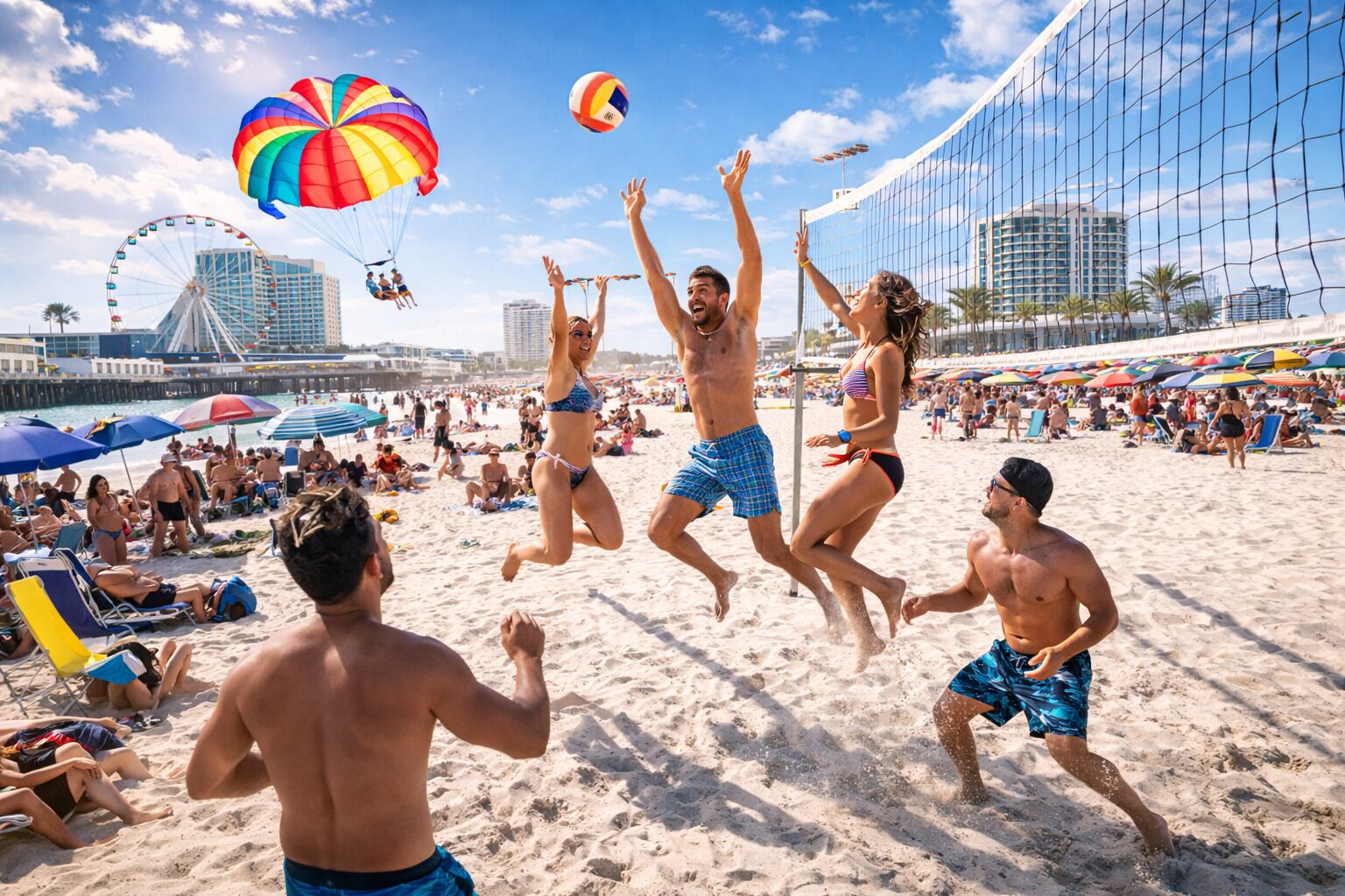 Ubicación cercana a la playa y toallas de playa