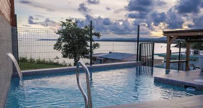 Salt Water Private Pool House W/ Ocean View, WiFi, Air Cond, Generator, Solar E.