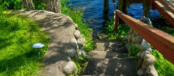 Lovells Riverside Cabin #1 is just steps from the North Branch of the AuSable River with private stair access. You’re also moments from the iconic Lovells Riverside Tavern.